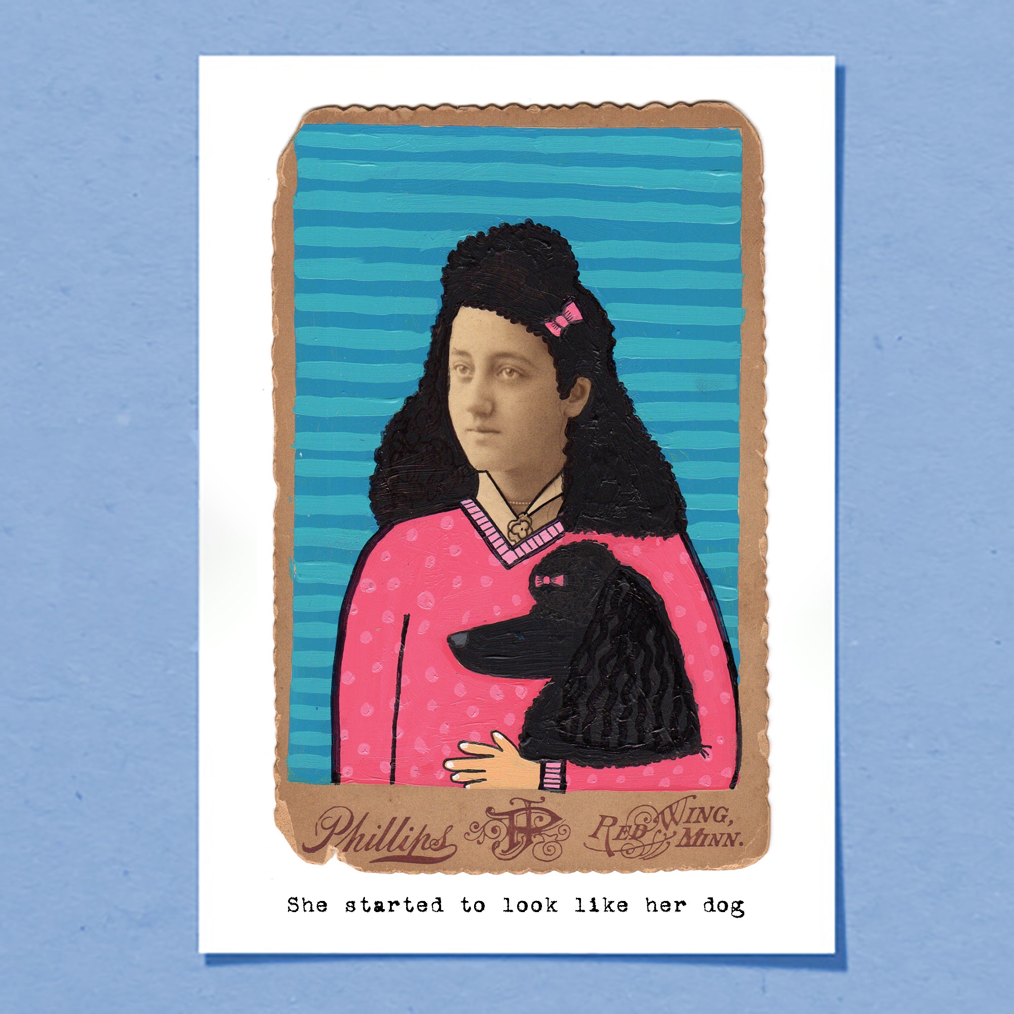 Like Her Dog | Greeting Card