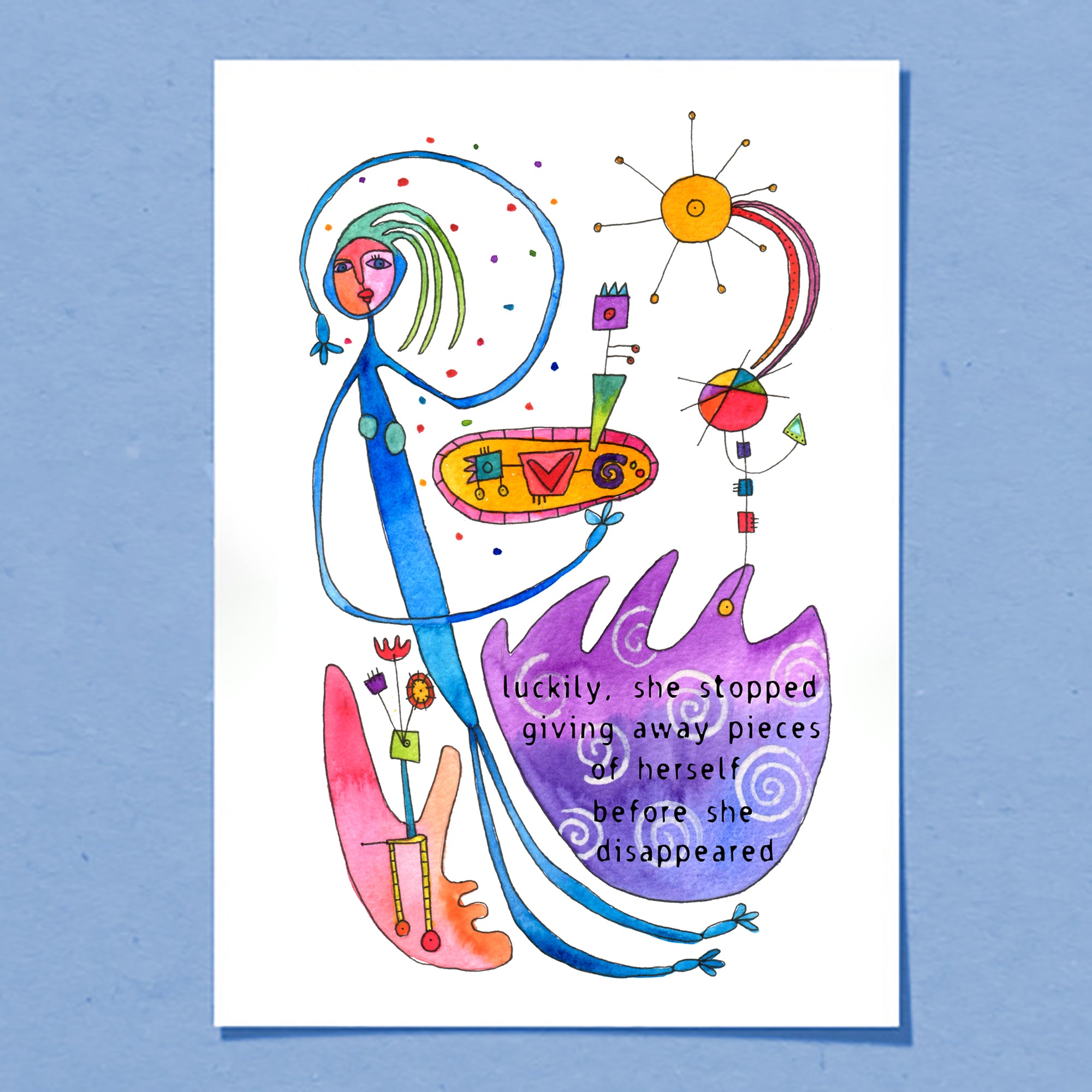 Pieces of Herself | Greeting Card